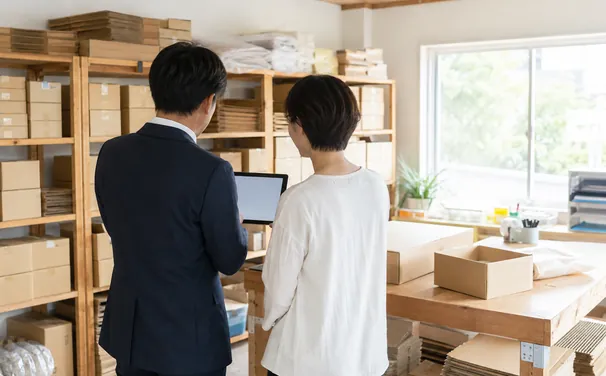 ネット販売の倉庫