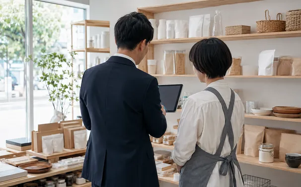 街の小売店